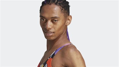 adidas transgender swimsuit model.